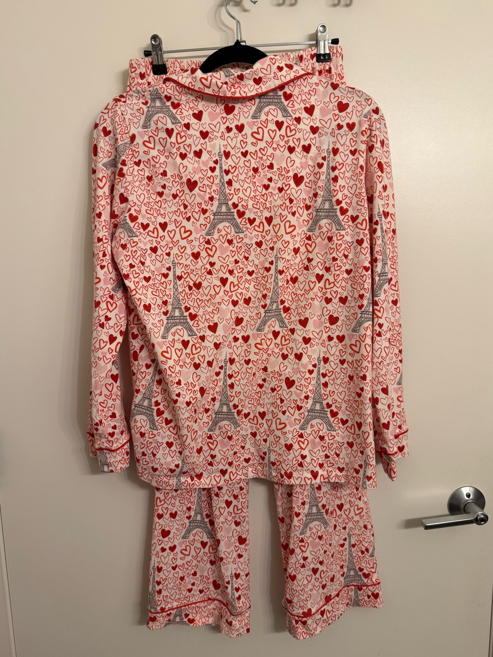 BedHead Paris Je Taime Eiffel Tower Long Sleeve Pajama Set - Picture 5 of 7
